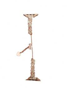 全新表带，兼容 4/5/6/7/8/SE，新款手镯式表带，女士银色手镯式表带，采用钻石花朵设计，搭配螺旋金属表带，兼容 38/40/41/42/44/45/46/49毫米表带，兼容 Ultra/SE/1/2/3/4/5/6/7/8/9/10系列，时尚优雅，适合日常、休闲、商务场合。