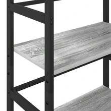 vidaXL Étagère Gris Sonoma 60 x 29,5 x 149 cm Legno di ingegneria - Grigio - Visualizzare 8
