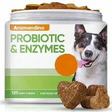 Probiotic Supplements For Dogs -120 Chewable Tablets To Enhance Dogs' Immunity, Suitable For All Varieties Of Probiotic Dog Food - 1 - 查看 2