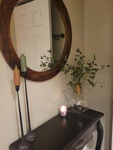 12/6/3/1 件装人造橄榄枝带果实，绿色橄榄叶植物茎蔓，仿真花瓶植物，绿色橄榄叶植物茎房间装饰，春季家居办公室室内装饰，生日派对婚礼家居节日装饰 - 綠色 - 查看 9