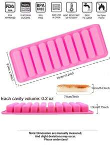 长方形巧克力饼干模具、冰块模具、果冻模具、圆柱形硅胶糖果模具、婚礼、派对、节日蛋糕装饰模具