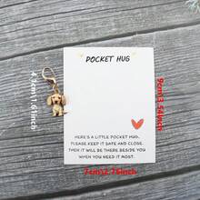 可爱口袋腊肠犬钥匙扣，腊肠犬钥匙扣包挂件钥匙链可爱小狗挂件礼物宠物生日派对礼物 - 彩色 - 查看 9