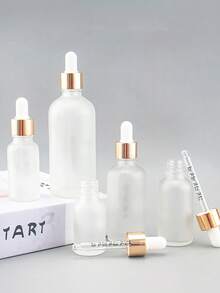 1PC 5ml-100ml Empty Dropper Bottles Aromatherapy Liquid Pipette Bottle Refillable Bottles Travel Perfume Bottle Containers - Gold - View 4
