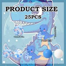 25/42/64颗3D恐龙及恐龙蛋系列硅胶珠套装 - 粉色、红色、蓝色、绿色恐龙及恐龙蛋造型设计 - 可爱动物造型珠子 - 非常适合DIY制作钥匙扣、项链、手链、装饰笔、珠宝和吊坠 - 适合作为节日和生日礼物 - 恐龍系列 - 查看 5