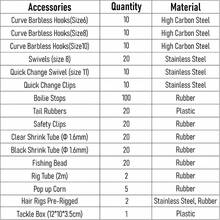 280pcs Carp Fishing Accessories Terminal End Tackle Box Lead Clips Hooks Swivels - Army Green - View 3