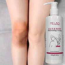 3日美白霜，MELAO面部及身体亮白霜，快速美白保湿，均匀肤色，适用于膝盖、手肘及腋下，蕴含植物萃取精华，250克/8.82盎司 - 白色 - 查看 1