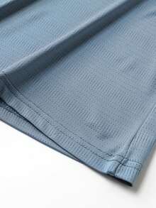 Camiseta de verano para hombre nueva para exteriores: ligera, transpirable, de moda - Neblina azul - Ver 8