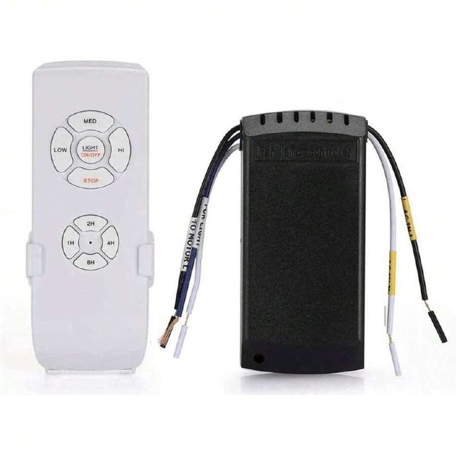 Control Remoto para Ventilador de Techo, Kit de Control Remoto Inalambrico Control de Luz con 3 Velocidades, 90-175V Smart Inalámbrico con Control Remoto de Luces y Ventiladores Controller,39766508 - Multicolor - Ver 1