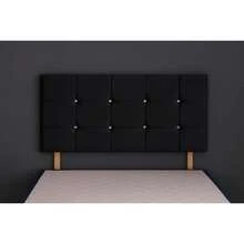 3ft Single Plush Velvet Cube Headboard 20inches - Cream Velvet - View 4