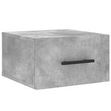 vidaXL Mesa de cabecera mural gris beton 35x35x20 cm - Gris - Ver 2