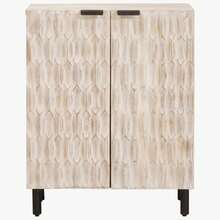 vidaXL Buffet Finitura Lavage Bianco 60 x 33 x 75 cm - Bianco - Visualizzare 3