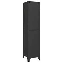 vidaXL Armoire à casiers Anthracite 38x45x180 cm Acier - Gris - Voir 3