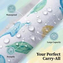 1个小型（20*25厘米）拉链设计按扣提手防水可重复使用尿布湿袋，适合装小件物品