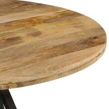 vidaXL Tavolo da pranzo 110x75 cm Bois de manguier massiccio - Castano - Visualizzare 4
