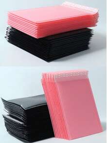 10pcs Matte Co-Extrusion Film Bubble Envelopes, Thickened Waterproof Shock-Proof Clothing Express Packaging Foam Bags, Envelope Bubble Bags, Express Bubble Mailers, Bubble Cushion Bags, Express Packaging Bags, Foam Envelopes, Gift Packaging Bags - Pink - View 6