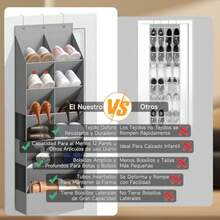 CYPNZapatera Colgante11 Bolsillos Grandes Zapatera Organizador 600D Tela Oxford Organizador de Zapatos sobre la Puerta para Guardar Zapatos Ropa Articulos de Aseo y JuguetesFadhion - 219666165 - Ver 6