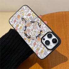 1 funda de teléfono de moda no incluye cordón ni soporte.. ‌ Funda para teléfono con un caprichoso diseño floral que presenta os de cuento de hadas y rosas, compatible con los modelos 17, 16, 15, 14, 13, 12 y 11 Pro, con protección a prueba de golpes. Regalo perfecto para familiares, amigos, cumpleaños y celebraciones de temporada. - Negro - Ver 9