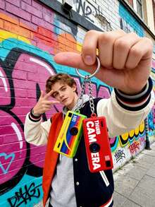 G6 Ultra-Portable HD Mini Digital Camera With Interchangeable Lens And Manual Mode - Effortless Mobile Upload For Vlogging, Travel, Parties, And Student Life (HIP-HOP STYLE RED) - Mini Keychain Camera, Thumb Camera, 1080P FHD Retro Digital Camera, Compact Vintage Micro Cameras - Perfect Birthday Gifts - Đỏ - Xem 3