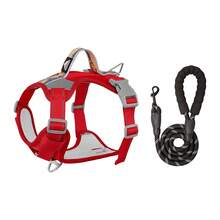 2pcs Large Dog Tactical Chest Harness & Leash Set, Anti-Escape Military Service Leash (With Handle + Webbing Hanging System), Easy Control For Dog Walking, Adjustable Shoulder Strap With Reflective Strips - Multicolor - View 17