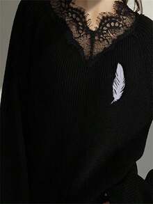 Luxury Exquisite Full Rhinestone Feather Brooches For Women Girls Elegant Temperament Brooch Fine Jewelry Accessories Gifts - 金子 - 查看 5