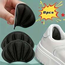 8pcs  Compatible With Casual Shoes, Self-Adhesive Anti-Slip Heel Pads - Non-Slip Shoe Cushions With Cushioned Heel, Sneakers, Sports Shoes, White Shoes - Anti-Slip Foot Cushions For - Gray (8 Pieces) - View 1