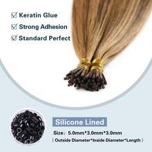 I型接发，自然直发，真人发，30克/包，轻薄角蛋白发，长度10-24英寸 - SP4/27 - 查看 5