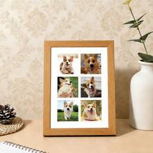 Customized Pet Photo Frame - Personalized Dog Photo Display Holder, Customized Pet Gift, Ideal For Pet Lovers' Collage, Birthday/Anniversary, Perfect Gift For Dog Lovers & Pet Memorial Home Decor