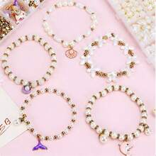 800pcs DIY Accessory Material Kit, Complete Set Of Beads, Pearls, Bracelet, Jewelry Making Supplies - White - View 8