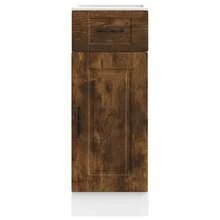 vidaXL Armadio da cucina Porto chêne fumé bois d'ingénierie - Castano - Visualizzare 4