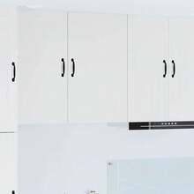 vidaXL Armoire de cuisine Blanc brillant 50 x 31 x 80 cm - Blanc - Voir 1