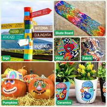 12支装永久性油性马克笔套装，速干防水马克笔，适用于在岩石、玻璃、织物、陶瓷、木材、金属、马克杯、塑料、石头等材质上绘画，圣诞节艺术和工艺品用品 - 12pack mix color - 查看 6