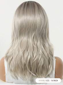 长款波浪铜棕色13x4高清蕾丝前假发 - 无胶高清蕾丝，预拔发际线，耐热合成纤维，适合日常及派对佩戴，16英寸 - 彩色 - 查看 4