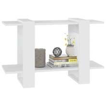 vidaXL Bibliothèque/Séparateur de pièce Blanc 80x30x51 cm - Blanc - Voir 4