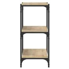 vidaXL Biblioteca Chêne Sonoma 100x33x70,5cm Bois d'ingénierie acier - Castanho - Ver 6