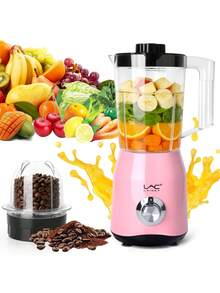 LAC Blender For Smoothies, 300W Personal Blender And Grinder, Combo For The Kitchen With A 1.5L Portable Smoothie Cup, Shakes, Juices, Frozen Drinks And A Coffee Cup With Sealing Cover - 查看 1