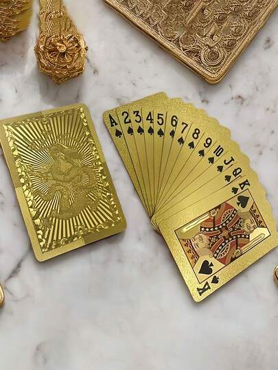 Carte da gioco impermeabili con scatola, carte da poker flessibili, strumento classico per trucchi di magia, design cool, ottimo per intrattenimento magico, feste, giochi, regali e celebrazioni per uomini e donne, serie di carte da poker creative e divertenti