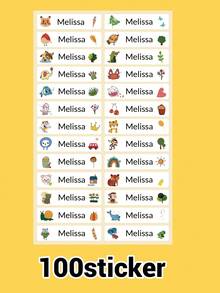 LICVIC 一款定制姓名印章，防水，适用于服装。这款姓名印章可个性化定制，用于服装上，可用作手写签名印章或个性化服装印章。这是一款DIY定制卡通自来墨姓名印章，适合商务用途，是理想的文具礼品。防水、小巧、可重复使用、可爱、色彩丰富、可定制、个性化且独一无二，是送给男士、女士、家人和朋友的理想礼物。 - 風格A - 查看 8