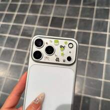 Cute Black Cat Element Lens Protection Film Soft And Cute Little Black Cat (With Heart Details), Green Apples, Cat Paw Prints, Etc., Combined With Bow Ties And Star-Dotted Pattern Stickers + Camera Lens Protection Cover Are Compatible With Apple 17 Pro/17 Pro Max Series. Camera Lens Protection Film Is Suitable For Daily Protection, Office Use, And Home Use Gift Spring - Clear - View 6