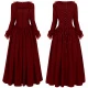 241114 Renaissance Women's Dress Style 6 Red