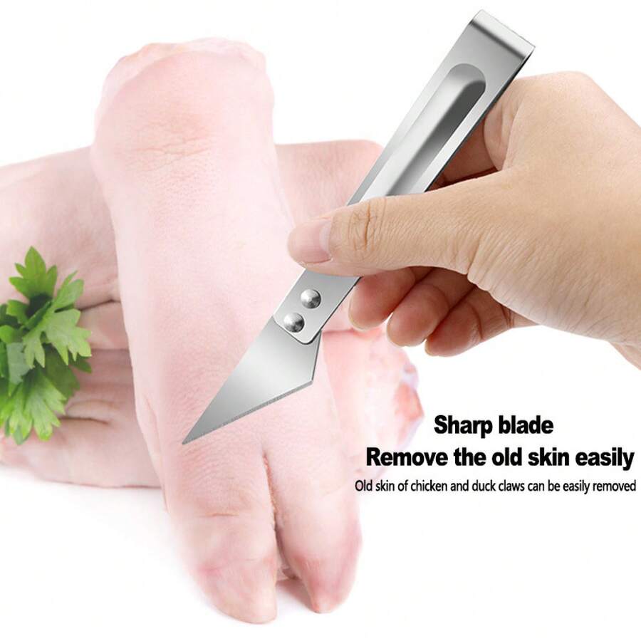Kitchen Supplies Stainless Steel Plucker Pig Hair Clip Chicken Hair Clip Plucking Pig Hair Tweezers - Feather Clips and Pig Bristle Clips - View 1