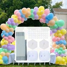 3 X 2.2m Adjustable Balloon Arch Stand, Balloon Arch Set With Water-Fillable Base, Sturdy And Flexible Balloon Arch Columns, Suitable For Wedding, Birthday, Baby Shower, Gender Reveal, Holiday Party Decoration, Anniversary, Events And Celebrations - Multicolor - View 1
