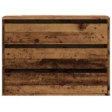 vidaXL Comò angolare vecchio legno 80x41x58 cm legno d'ingénierie - Castano - Visualizzare 4