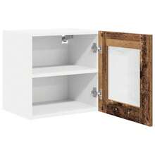 vidaXL Armoire suspendue Bois ancien 40 x 31 x 40 cm Bois d'ingénierie - Tabac - Voir 5