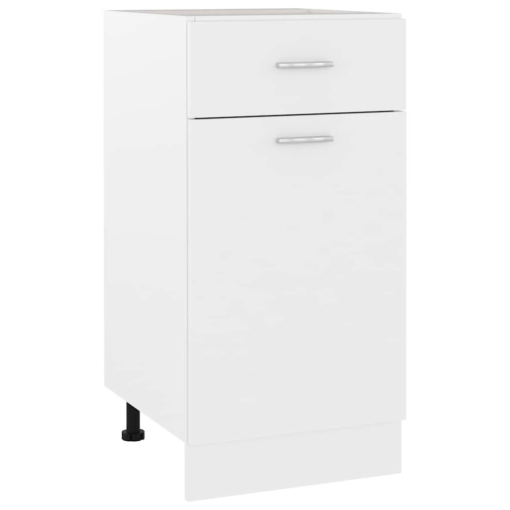 vidaXL Armário de gavetas "Lyon" branco 40 x 46 x 81,5 cm Bois d'ingénierie - Branco - Ver 1