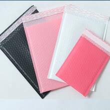 10pcs Matte Co-Extrusion Film Bubble Envelopes, Thickened Waterproof Shock-Proof Clothing Express Packaging Foam Bags, Envelope Bubble Bags, Express Bubble Mailers, Bubble Cushion Bags, Express Packaging Bags, Foam Envelopes, Gift Packaging Bags - Pink - View 7