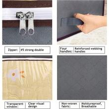 无纺布软布收纳袋，无钢架毛毯收纳袋，床底收纳袋，衣物毛毯收纳袋，大容量移动收纳箱，适用于卧室收纳 - 灰色 - 查看 4