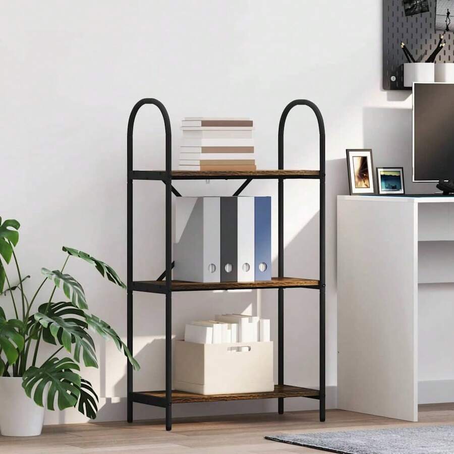 vidaXL Étagère Chêne fumé 60 x 30 x 109 cm Bois d'ingénierie - Castano - Visualizzare 1