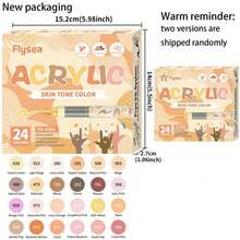 1 Peça Caneta Marcadora Acrílica, Controle Inteligente de Tinta, Conjunto de 12/24/36/48 Cores, Pintura, Grafite, Combinação de Coloração, Ferramenta de Desenho Profissional, Presente de Feriado, Essencial de Volta às Aulas - Multicolorido - Visão 17