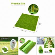 Miniature Synthetic Garden Ornament, 15 X 15 Cm. Handmade Flowerpot With Realistic Artificial Grass. Ideal For Miniature Landscapes And Decoration. - Green - View 5