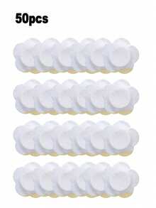 50/100片蓖麻油贴片，方便舒适，易于携带，吸水性强，适合所有人群，自粘式腹部贴片，可用于日常、居家、旅行，不含蓖麻油，1片装